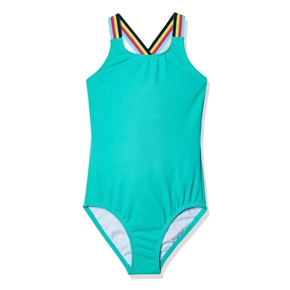 Kanu Surf Girls' Maggie UPF 50+ Sporty One Piece Swimsuit - Size 14 *k328 - Picture 2 of 12